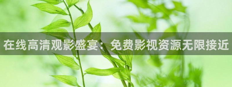 欧美影院首页在线播放：在线高清观影盛宴：免费影视资源无限接近